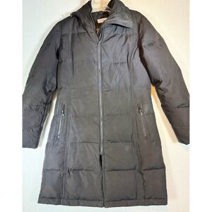 Calvin Klein Women's Puffer Coat Longline Winter Jacket Black Small